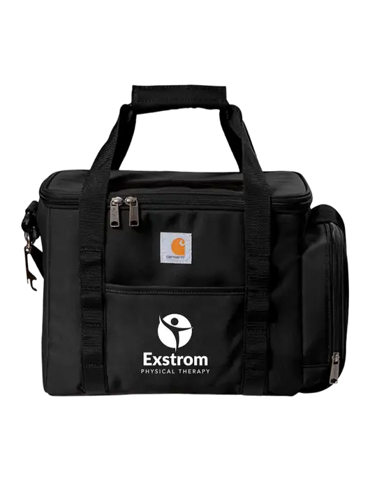 Carhartt Black Duffel 36-Can Cooler w/Exstrom Logo
