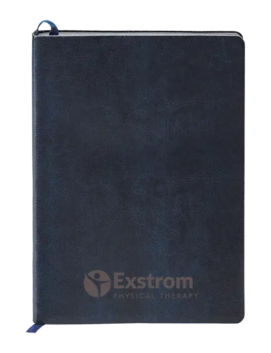 Fabrizio Dark Navy Soft Cover 5.75 x 8.125 Journal w/Exstrom Logo