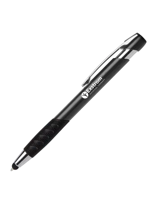 Alize Dark Grey Stylus Black Ink Pen w/Exstrom Logo
