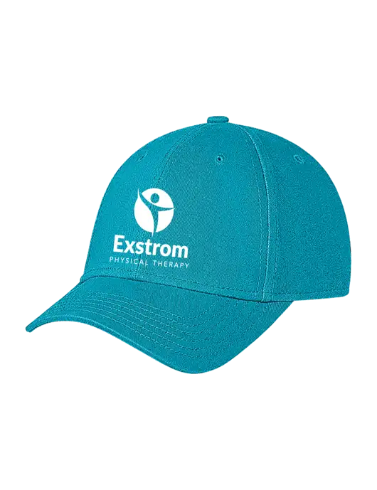 Sapphire Blue Structured Soft Snap Closure Hook & Loop Cap w/Exstrom Logo